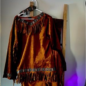 Like new mens Native American Halloween costume